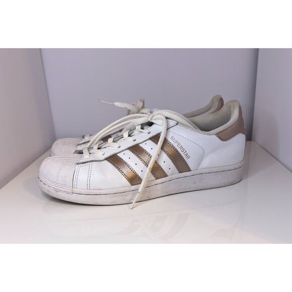 adidas Shoes - Adidas Superstar White Copper Metallic Women's US Size 7.5